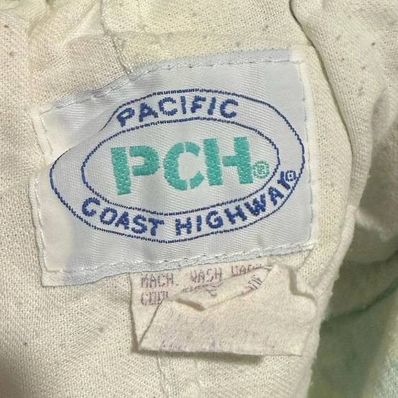Pacific Coast Highway PCH Vintage Shorts Green Yellow Drawstring Elastic XL - Picture 4 of 7